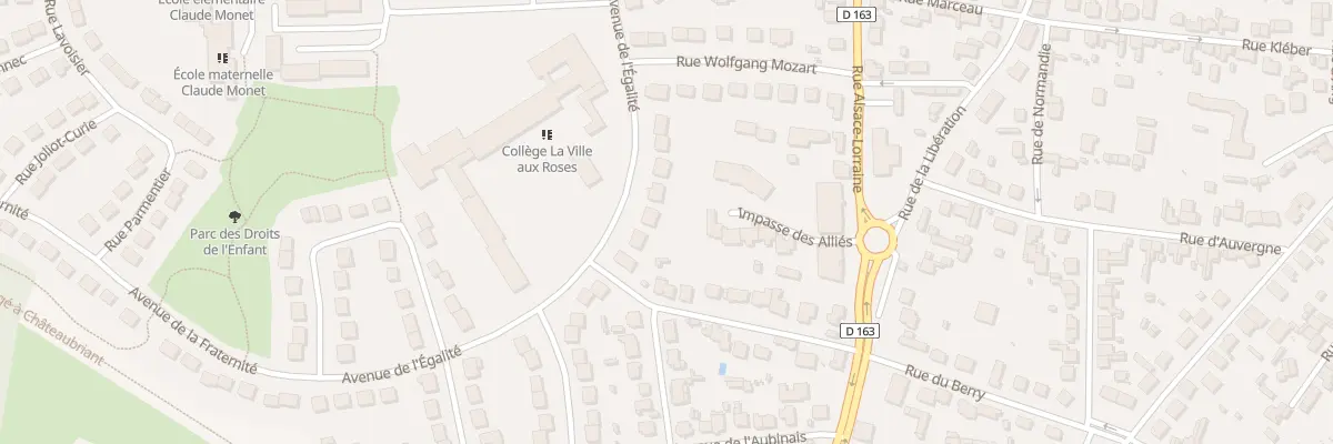 Plan du 9 Av de l’Egalité à Châteaubriant