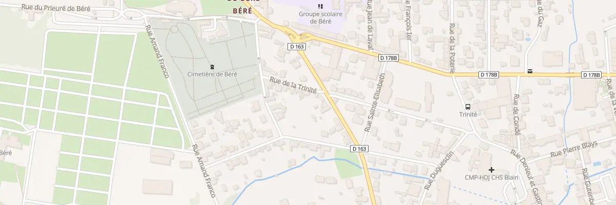 Plan du 21 Rue de la Trinité à Châteaubriant