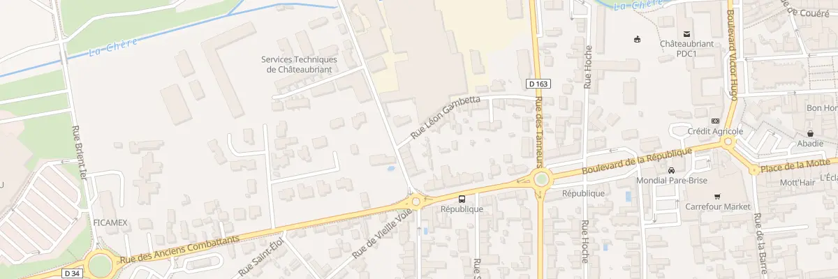 Plan du 10 Rue Amand Franco à Châteaubriant