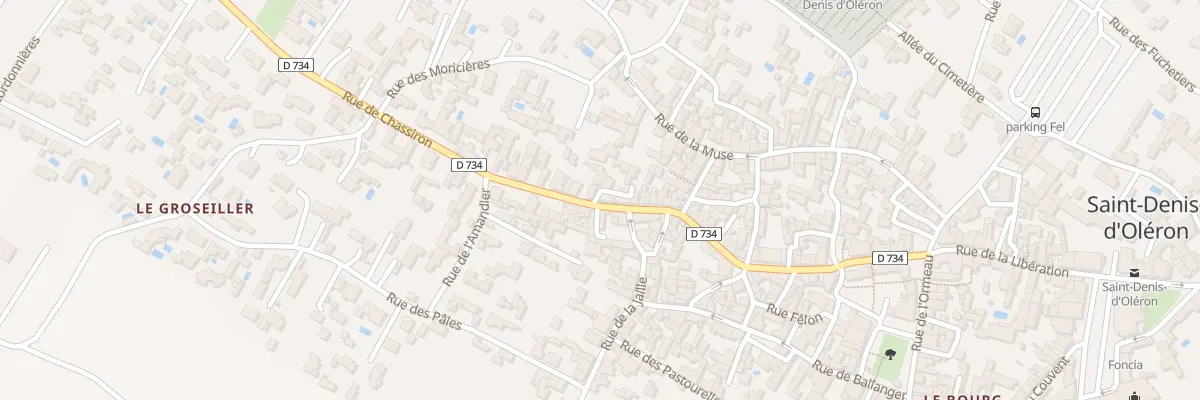 Plan du 46B Rue de Chassiron au Bourg à Saint-Denis-d’Oléron