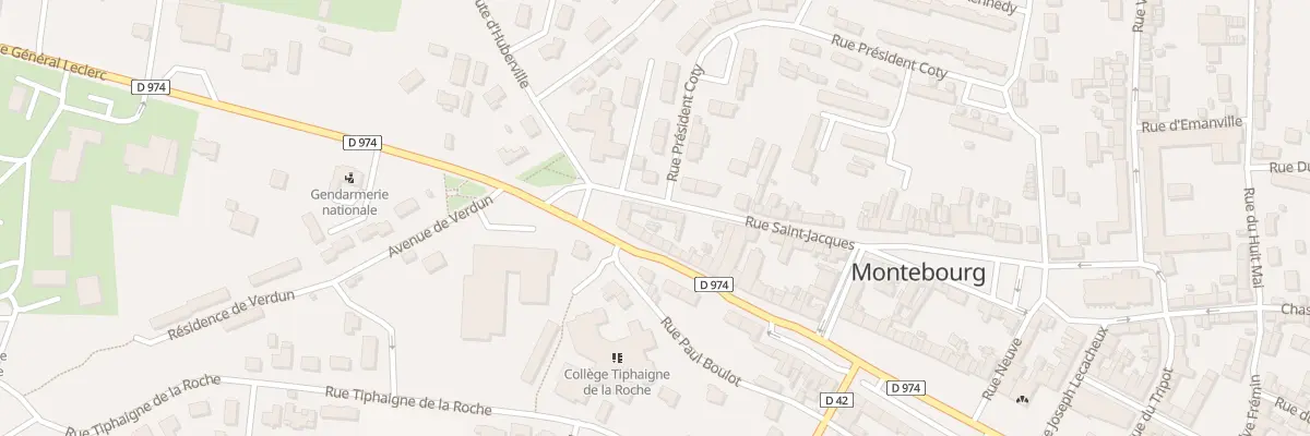 Plan du 31 Rue Saint Jacques à Montebourg