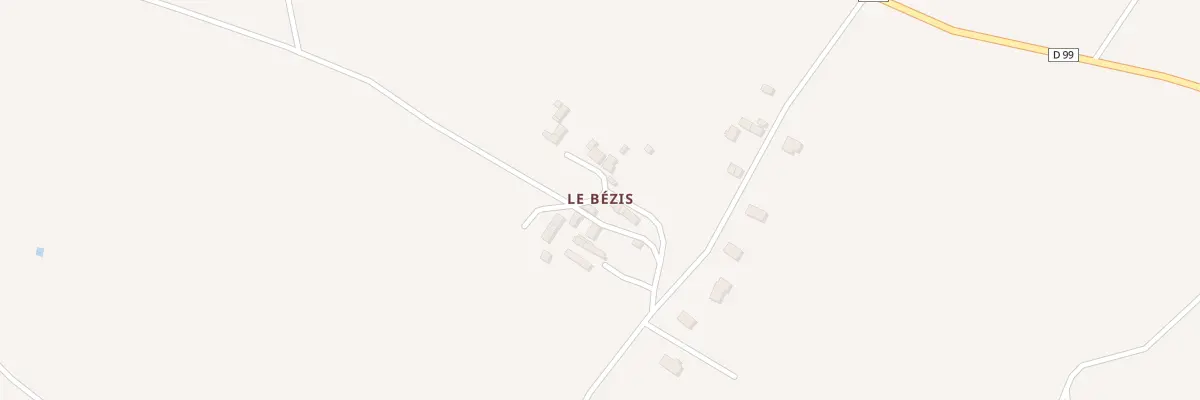Plan du 2 Le Bezis à Courcy