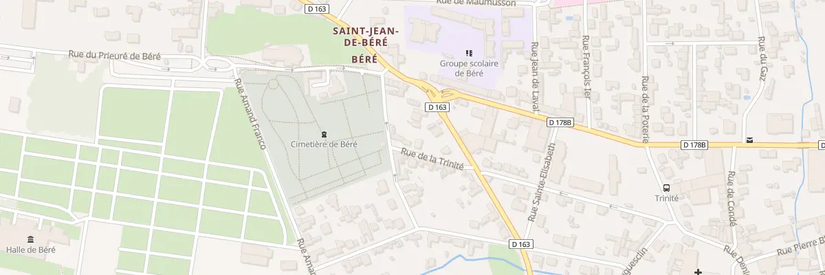 Plan du 24 Rue de la Trinité à Châteaubriant