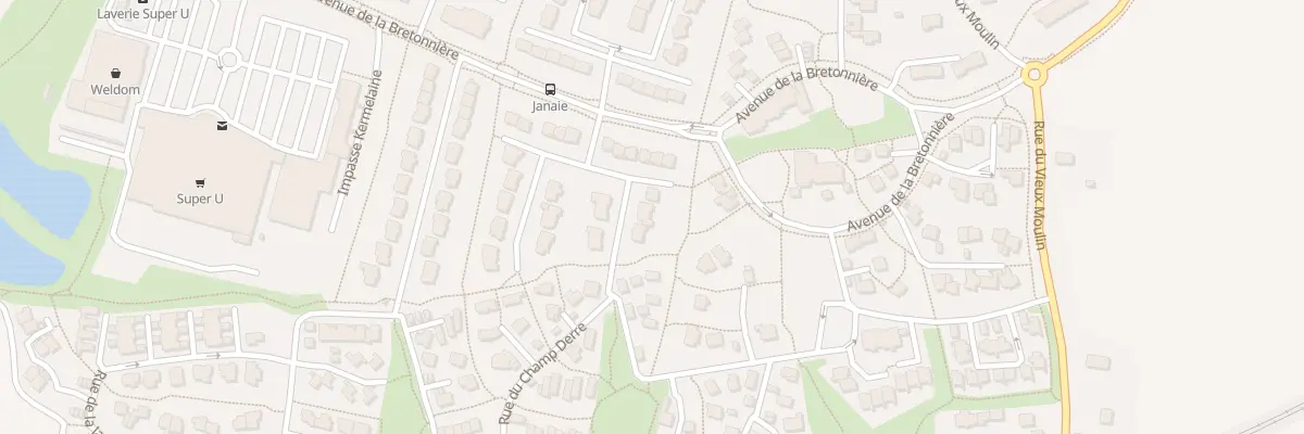 Plan du 9 Rue des Landelles à Châteaubourg