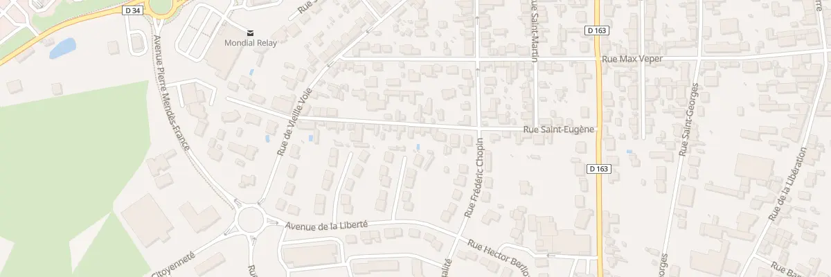 Plan du 25 Rue Saint-Eugène à Châteaubriant