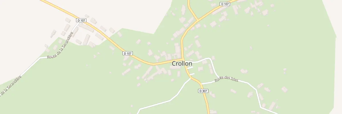 Plan du 2 Rte de Servon à Crollon