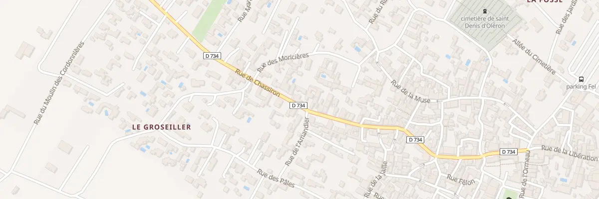 Plan du 321 Rue de Chassiron au Bourg à Saint-Denis-d’Oléron