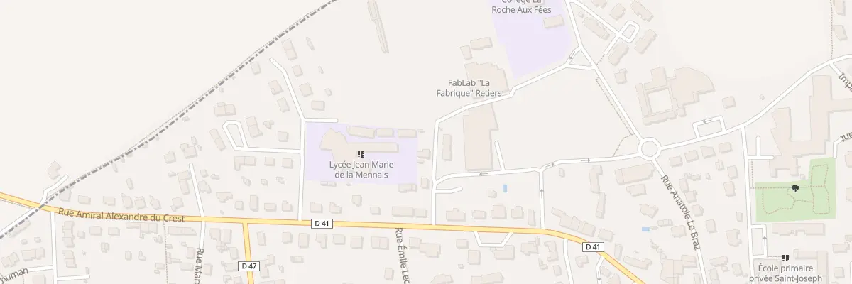 Plan du 3 Rue Georges Guynemer à Retiers