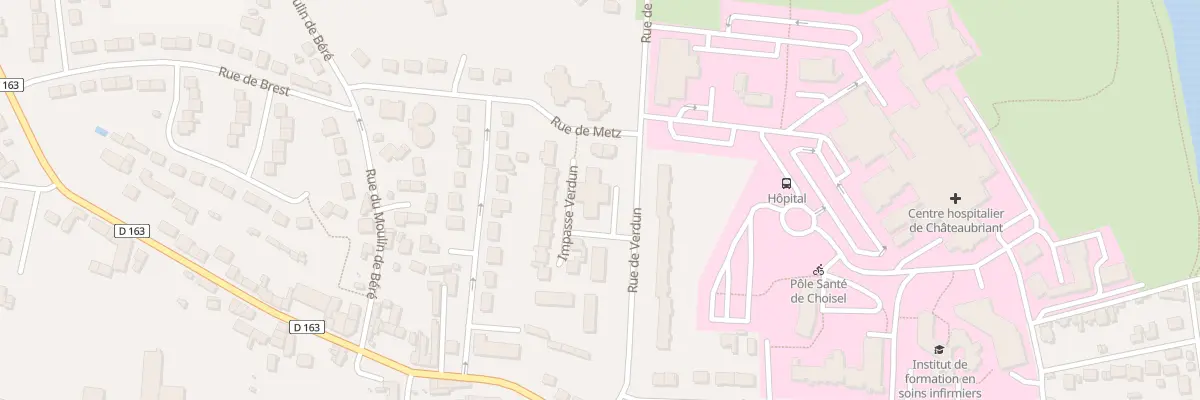 Plan du 5 Rue de Verdun à Châteaubriant