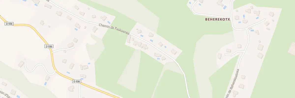 Plan du 226 Che de Paskoenea à Mouguerre