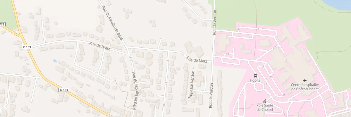 Plan du 18 Rue de Strasbourg à Châteaubriant