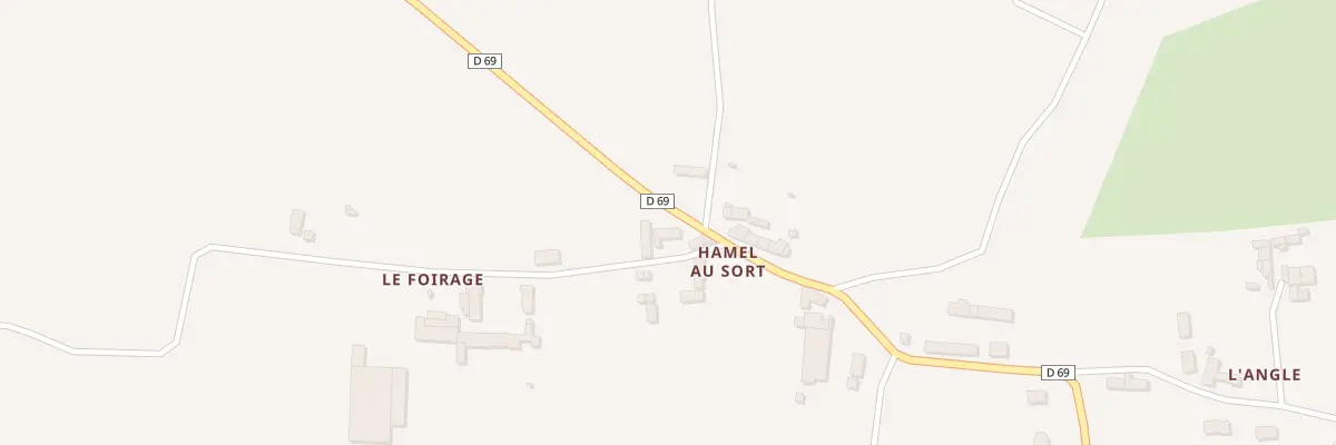 Plan du 3 Hamel au Sort à Picauville