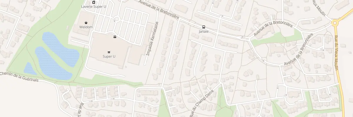 Plan du 13 Rue de la Janaie à Châteaubourg