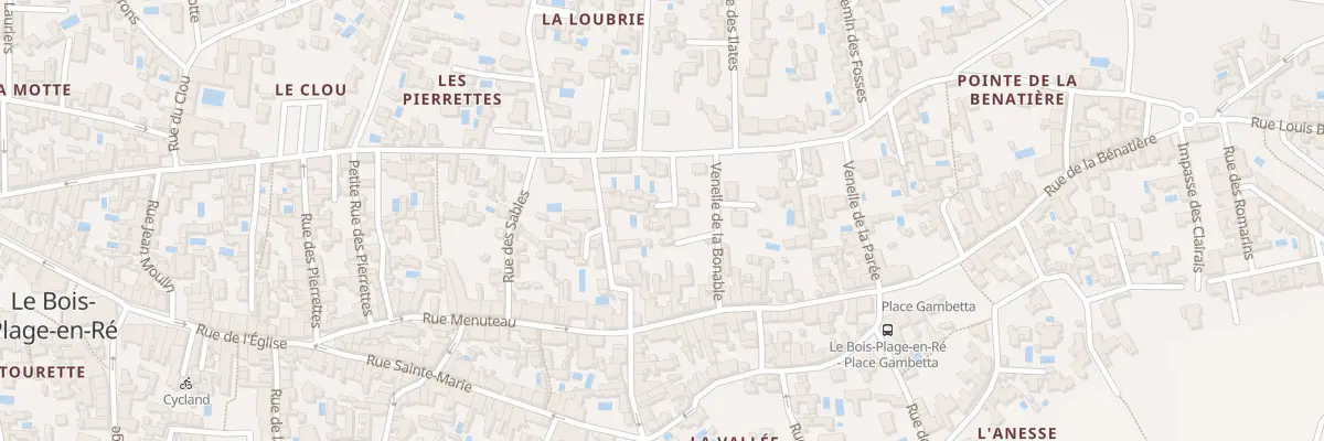Plan du 236 Rue de la Loubrie au Bois-Plage-en-Ré