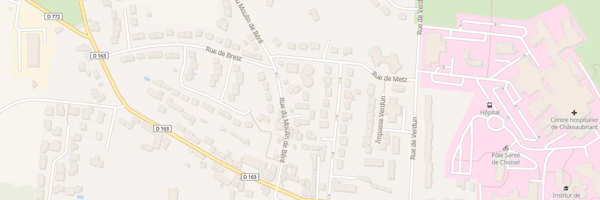 Plan du 20A Rue du Moulin de Béré à Châteaubriant