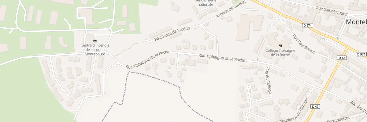 Plan du 17 Rue Tiphaigne de la Roche à Montebourg