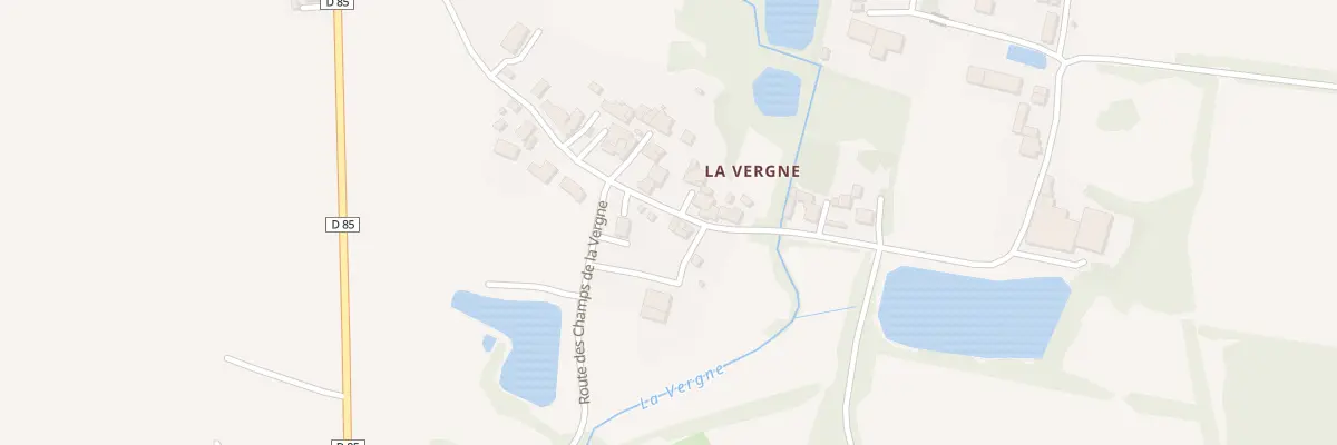 Plan du 26 La Vergne à Nesmy