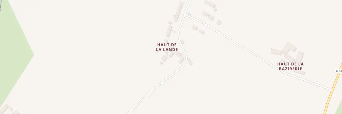 Plan du 44 La Lande à Écausseville