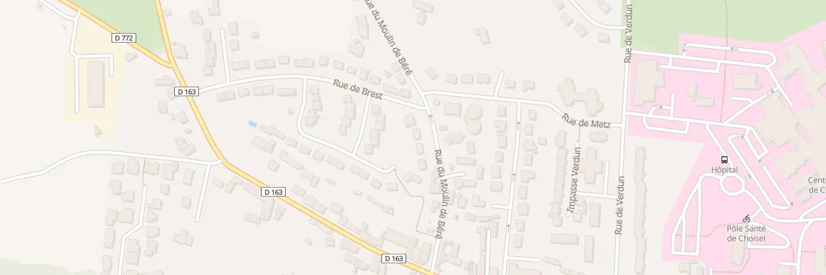 Plan du 15 Rue du Moulin de Béré à Châteaubriant