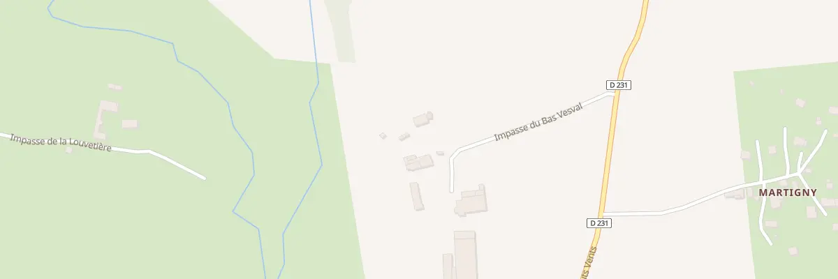 Plan du 2 Le Bas Vesval à Lolif