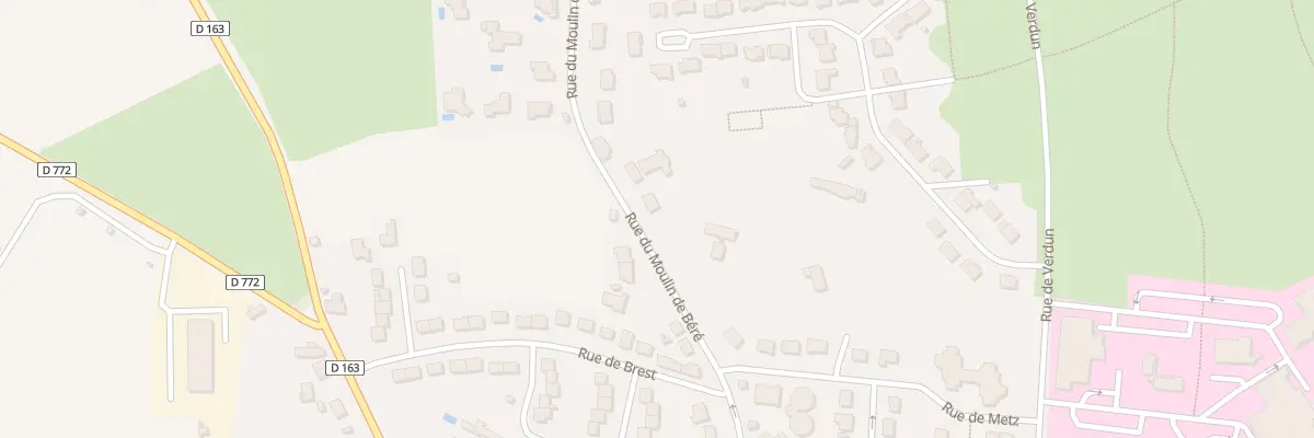 Plan du 28 Rue du Moulin de Béré à Châteaubriant