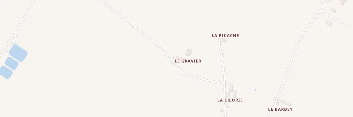 Plan du 1 Le Gravier à Courcy
