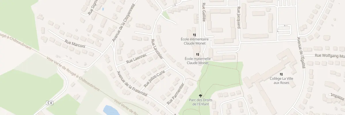 Plan du 14 Rue Lavoisier à Châteaubriant