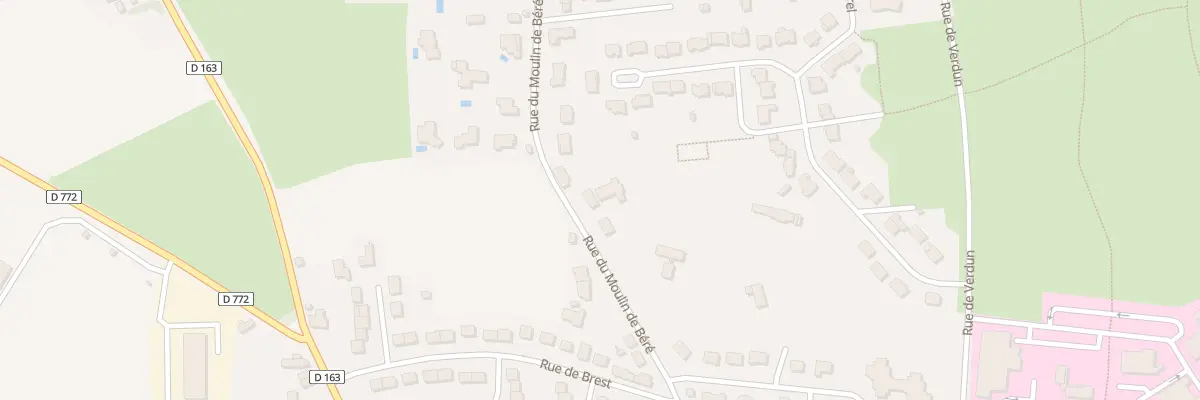 Plan du 30 Rue du Moulin de Béré à Châteaubriant
