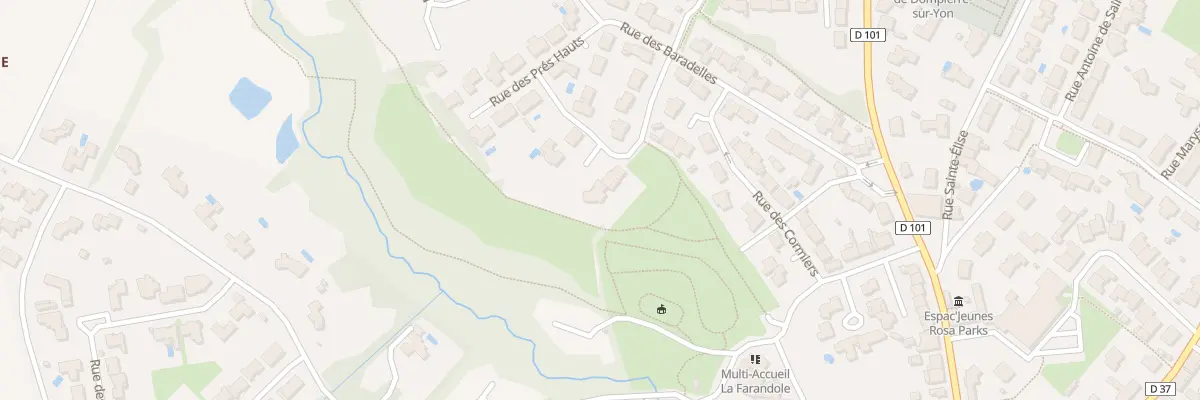 Plan du 6 Rue des poirières à Dompierre-sur-Yon