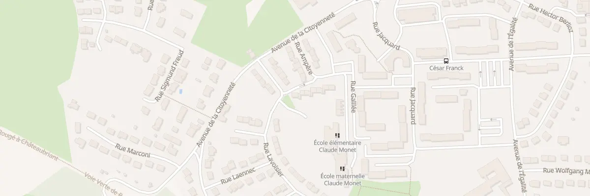 Plan du 30 Rue Lavoisier à Châteaubriant