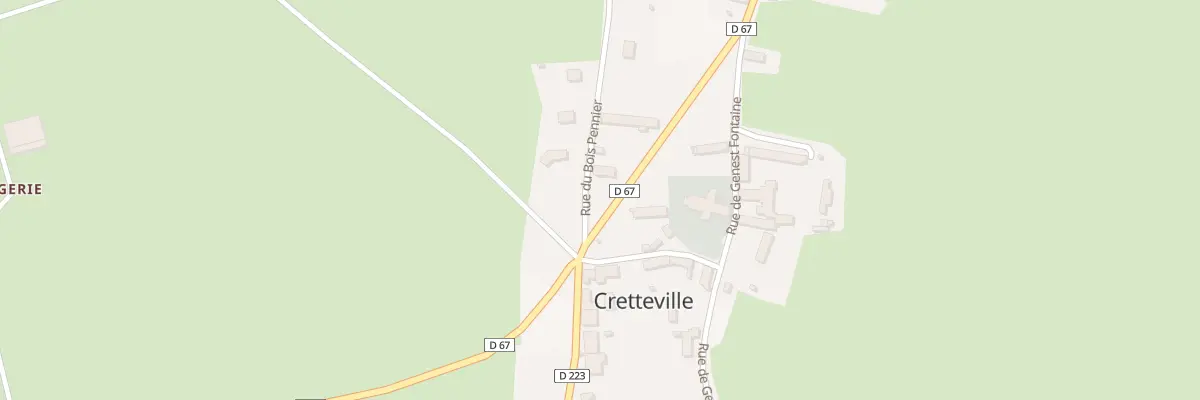 Plan du 1 Grande Rue - Cretteville à Picauville