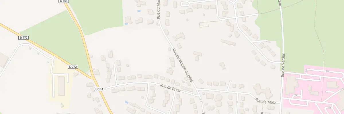 Plan du 29 Rue du Moulin de Béré à Châteaubriant