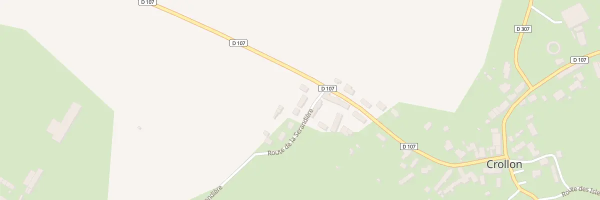 Plan du 2 Rte de la Sérandière à Crollon