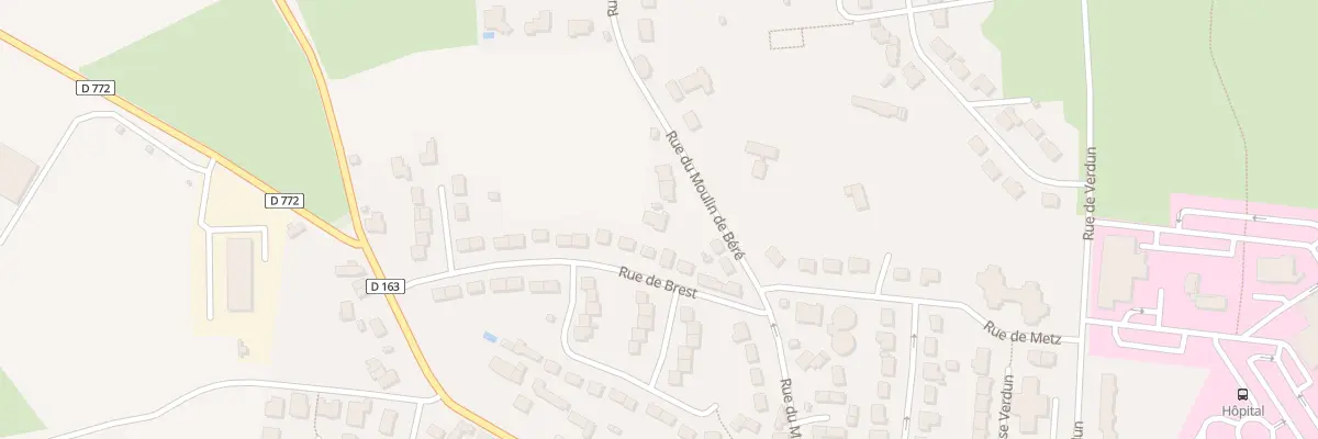 Plan du 25 Rue du Moulin de Béré à Châteaubriant