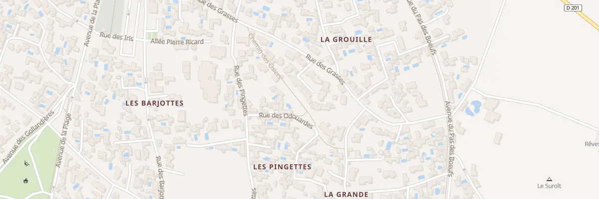 Plan du 6860 Rue des Grasses au Bois-Plage-en-Ré