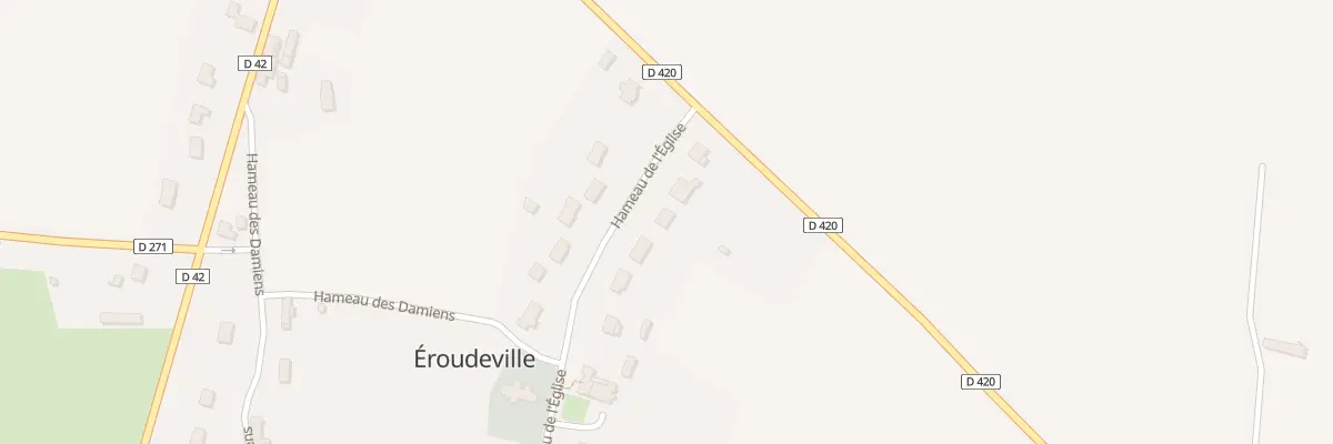 Plan du 5 Hameau de l’Eglise à Éroudeville