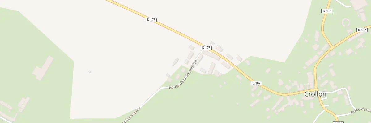 Plan du 4 Rte de la Sérandière à Crollon