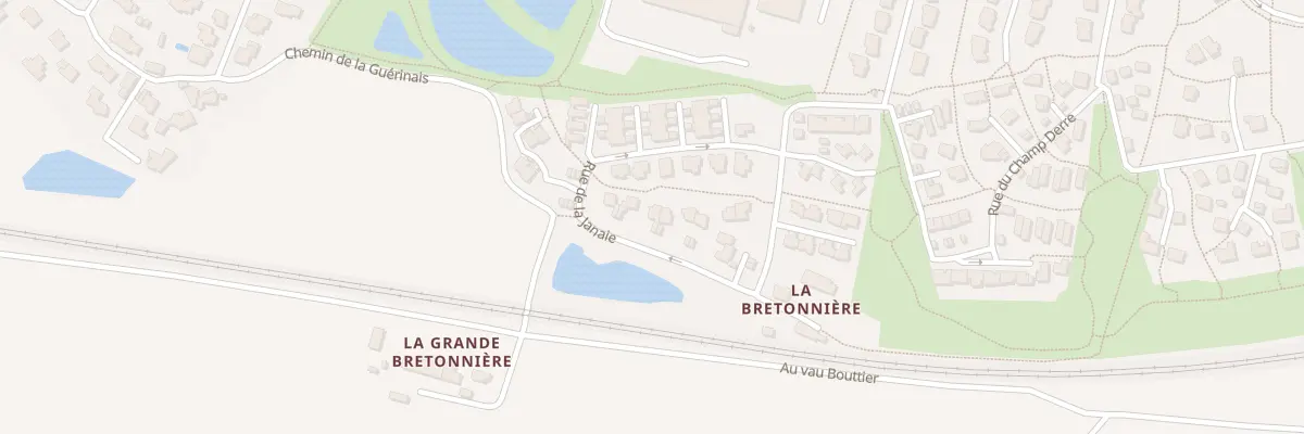 Plan du 38 Rue de la Janaie à Châteaubourg