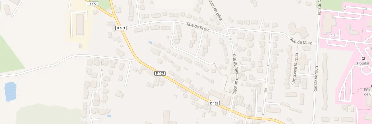 Plan du 13 Rue de Saint-Brieuc à Châteaubriant