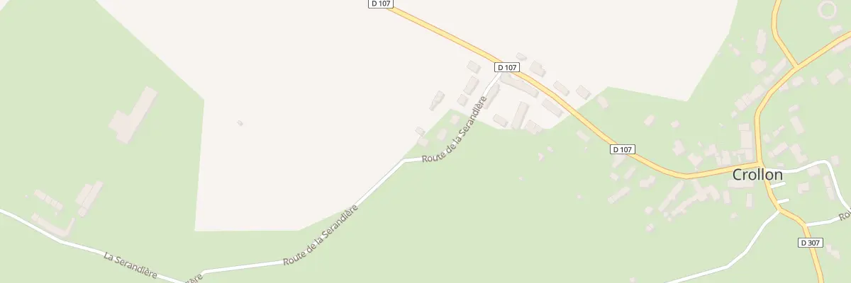 Plan du 10 Rte de la Sérandière à Crollon