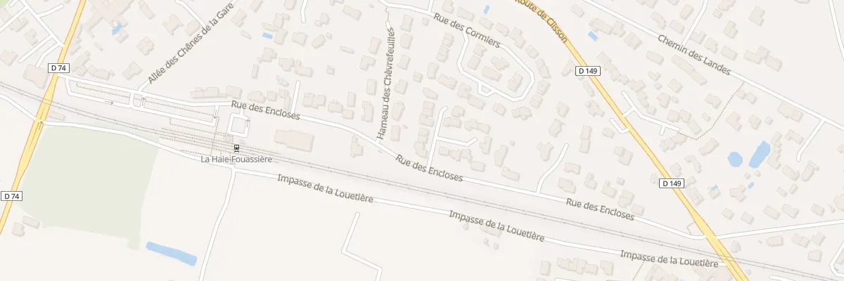 Plan du 3 Rue des Acacias à La Haie-Fouassière
