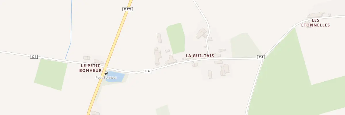Plan du 3 La Guiltais à La Meilleraye-de-Bretagne