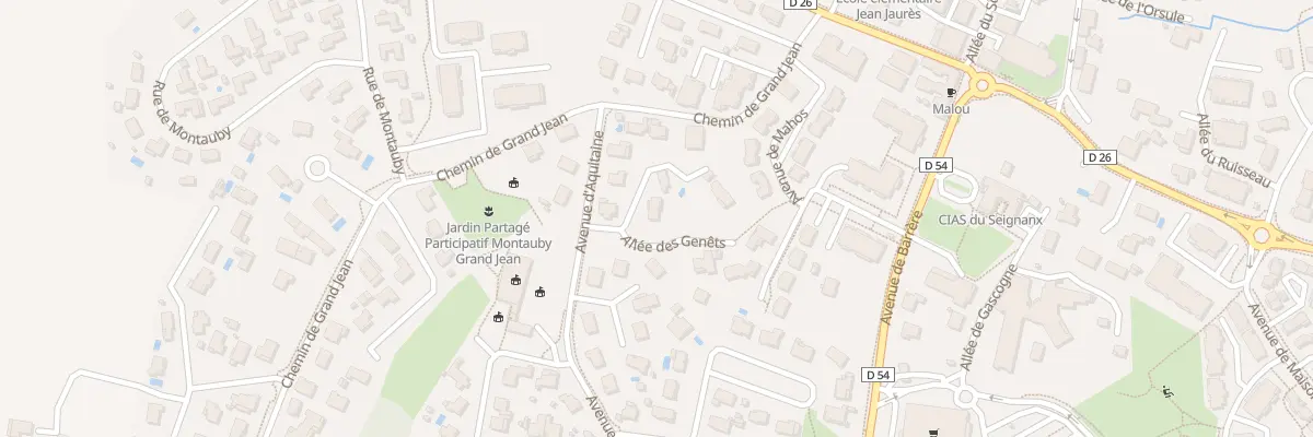 Plan du 2 Rue de la Lande à Saint-Martin-de-Seignanx
