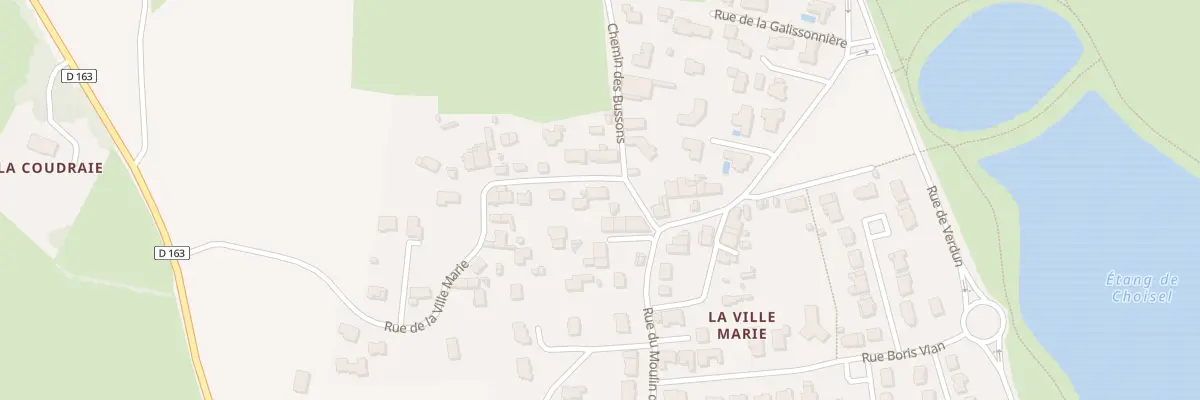 Plan du 1B Rue de la Ville Marie à Châteaubriant