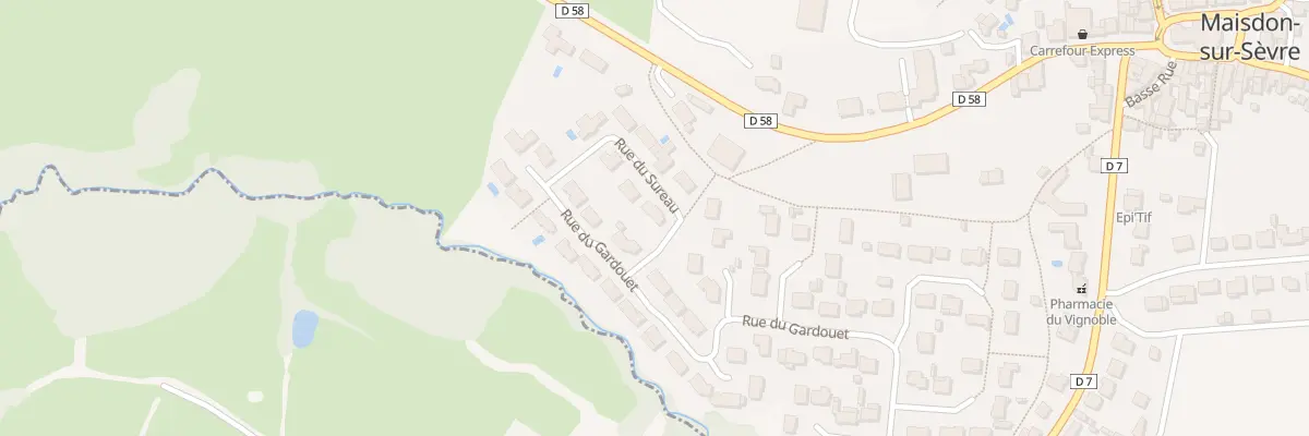 Plan du 1 Rue du Sureau à Maisdon-sur-Sèvre