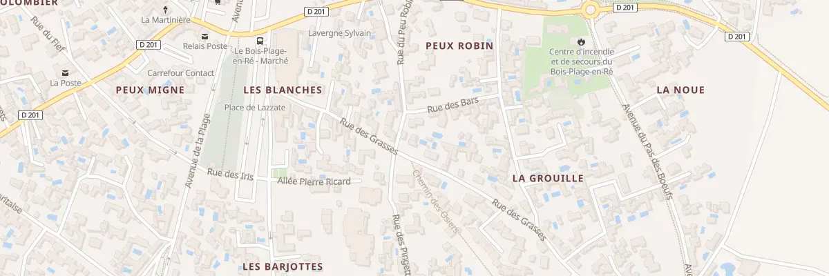 Plan du 9 Rue des Grasses au Bois-Plage-en-Ré