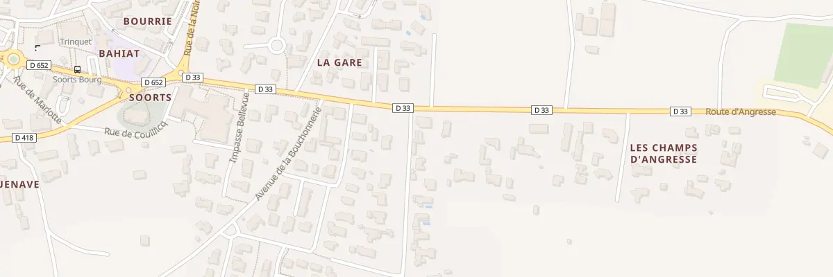 Plan du 33 Rue des Barthes à Soorts-Hossegor