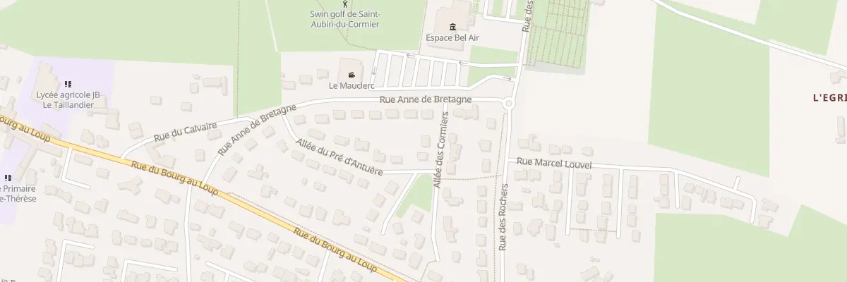 Plan du 2 All des Cormiers à Saint-Aubin-du-Cormier