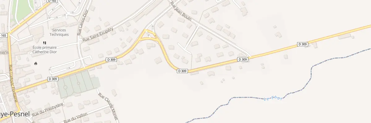 Plan du 1 Rue de la Croix Barrée à La Haye-Pesnel