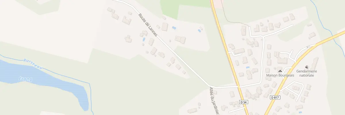 Plan du 223 Rte de Lannes à Saint-Martin-de-Seignanx